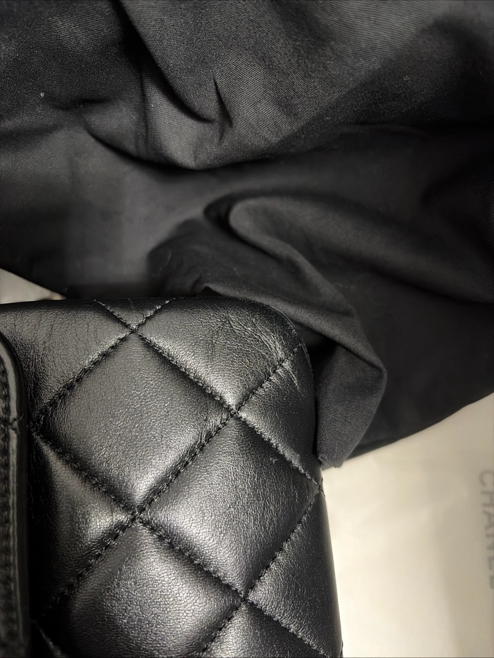 CHANEL Black Quilted Leather Small Flap Bag